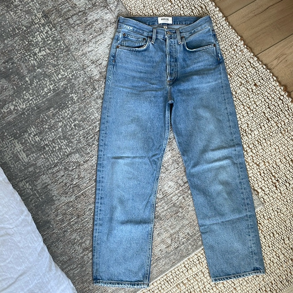 Agolde 90s Crop Straight Jean in Replica